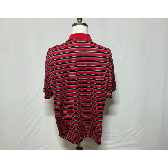 Nike Tiger Woods Shirt Mens XXL Red Dri Fit Short Sleeve Performance Golf Polo - Picture 3 of 10